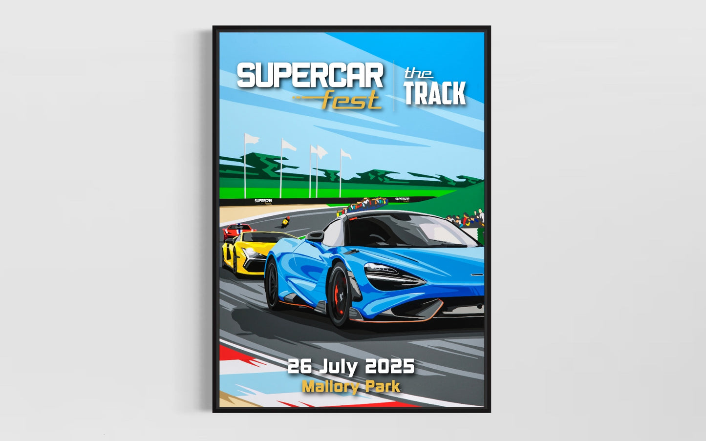 Supercar Fest 2025 Track Poster