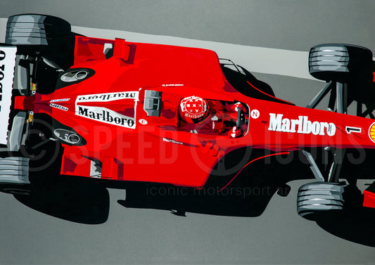 Schuey. 2004 Scuderia Ferrari F1. Fine Art Giclee Ltd Ed Print.