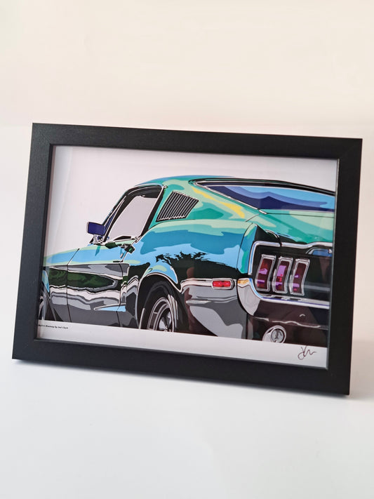 A5 Print Mustang