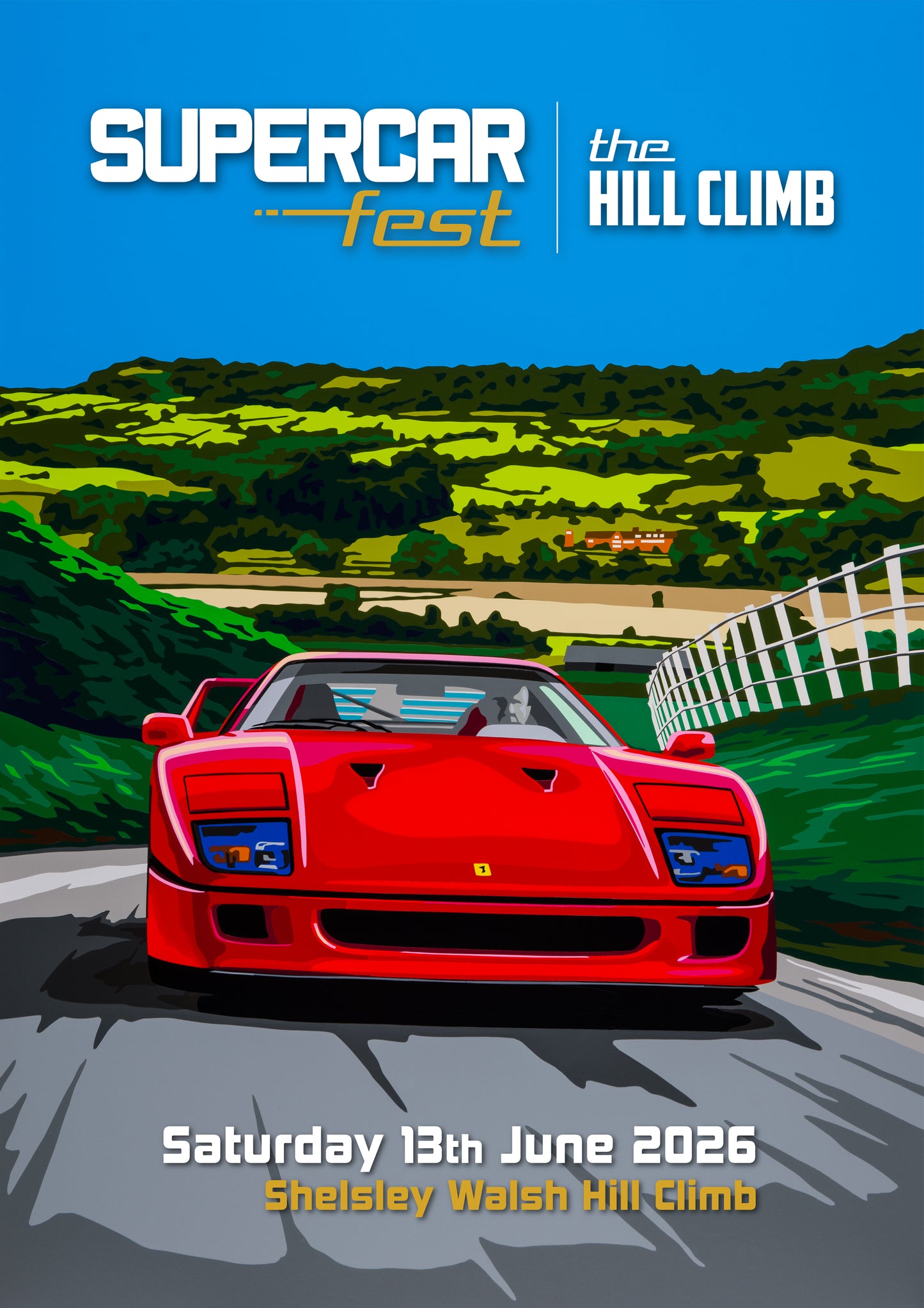 Supercar Fest 2026 The Hill Climb Poster