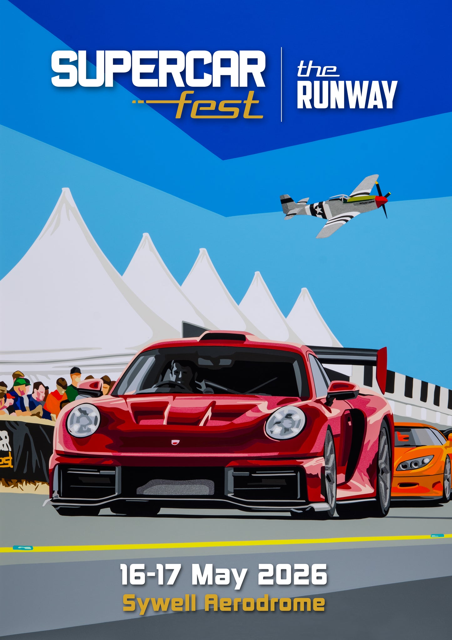 Supercar Fest 2026 The Runway Poster