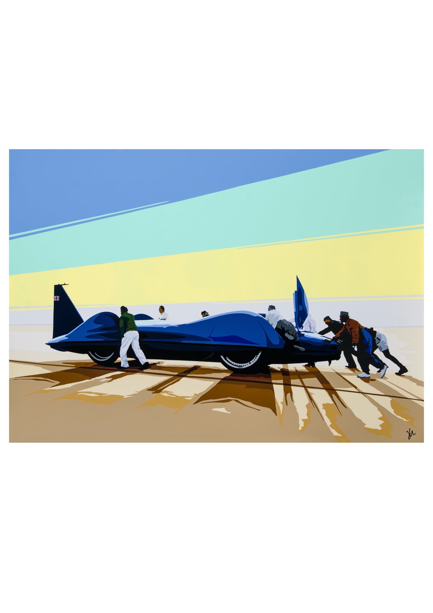 Bluebird 2.0. Original (hand-cut) Vinyl Artwork.