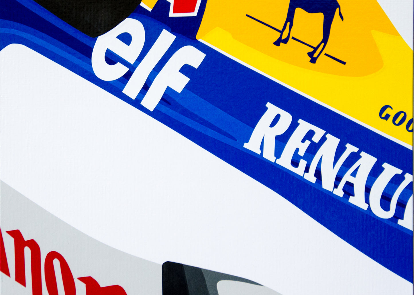Mini Williams Mansell. Original (hand-cut) Vinyl Artwork.