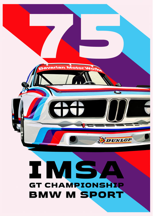 BPC (Bedroom Poster Collection) IMSA 75 BMW 3.0 CSL M Sport