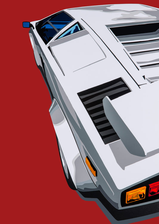 Lambo 2 (Countach). Fine Art Giclee Ltd Ed Print.