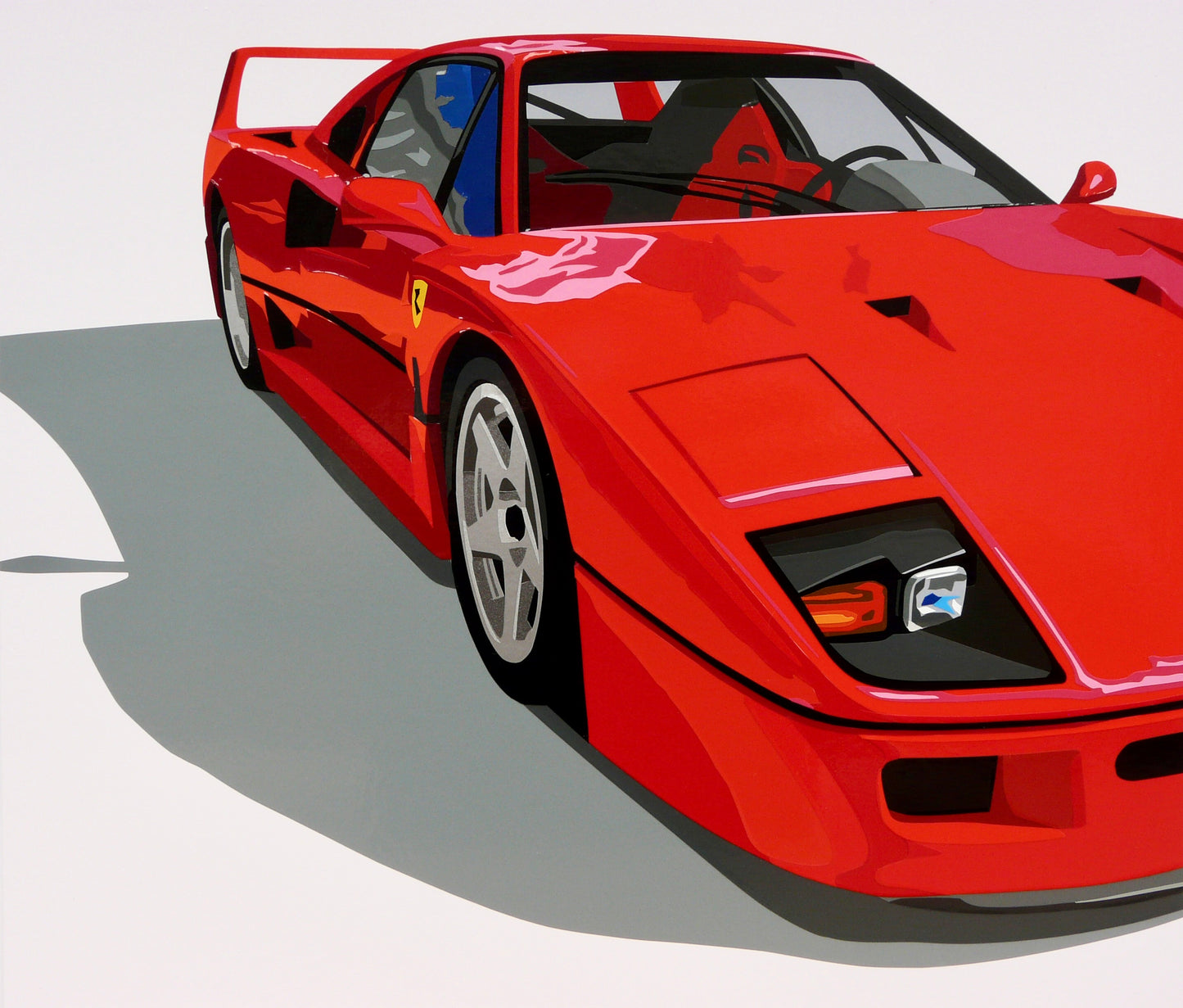 The F40 Four (No.2). Original (hand-cut) Vinyl Artwork
