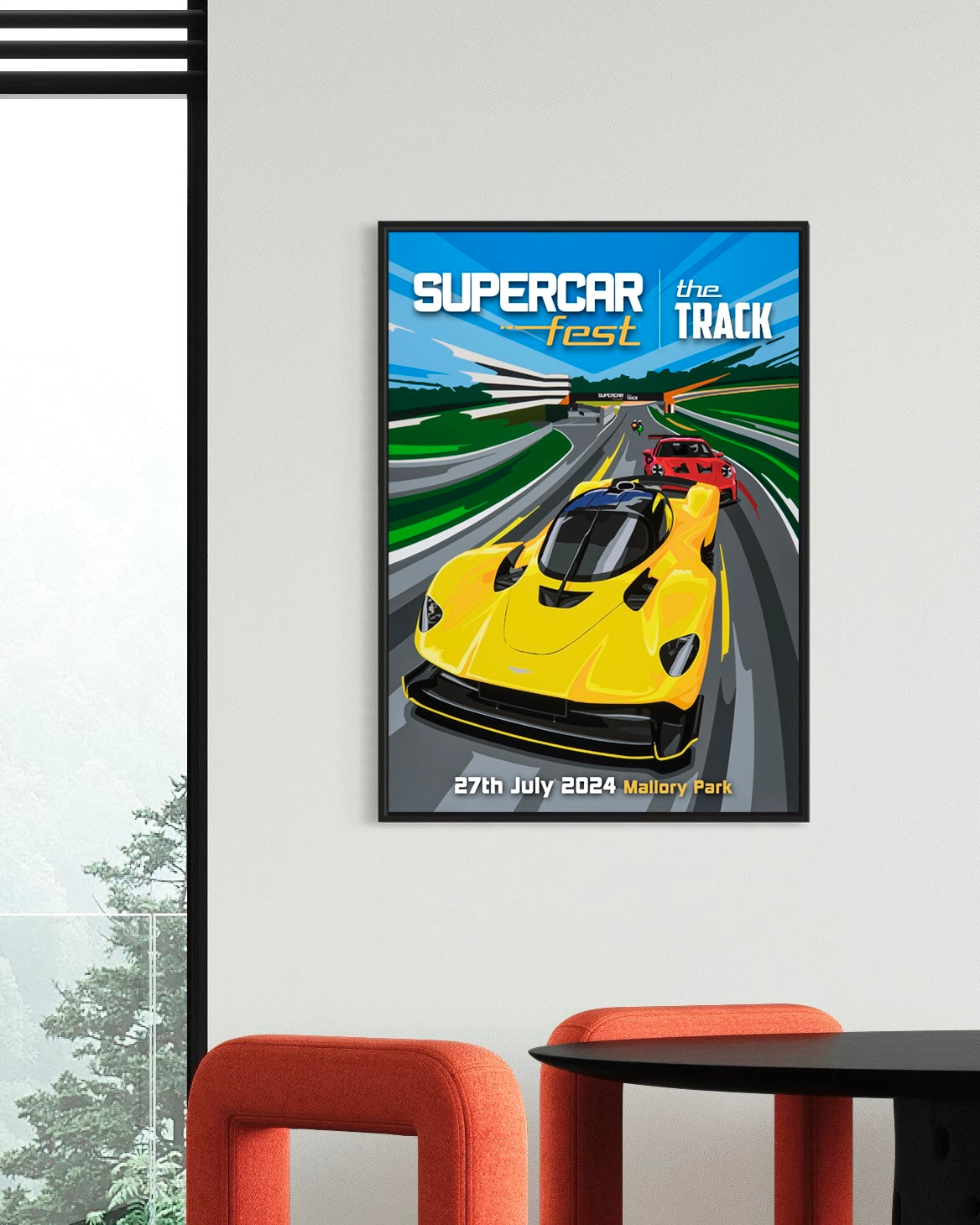 2024 Supercar Fest Track Poster