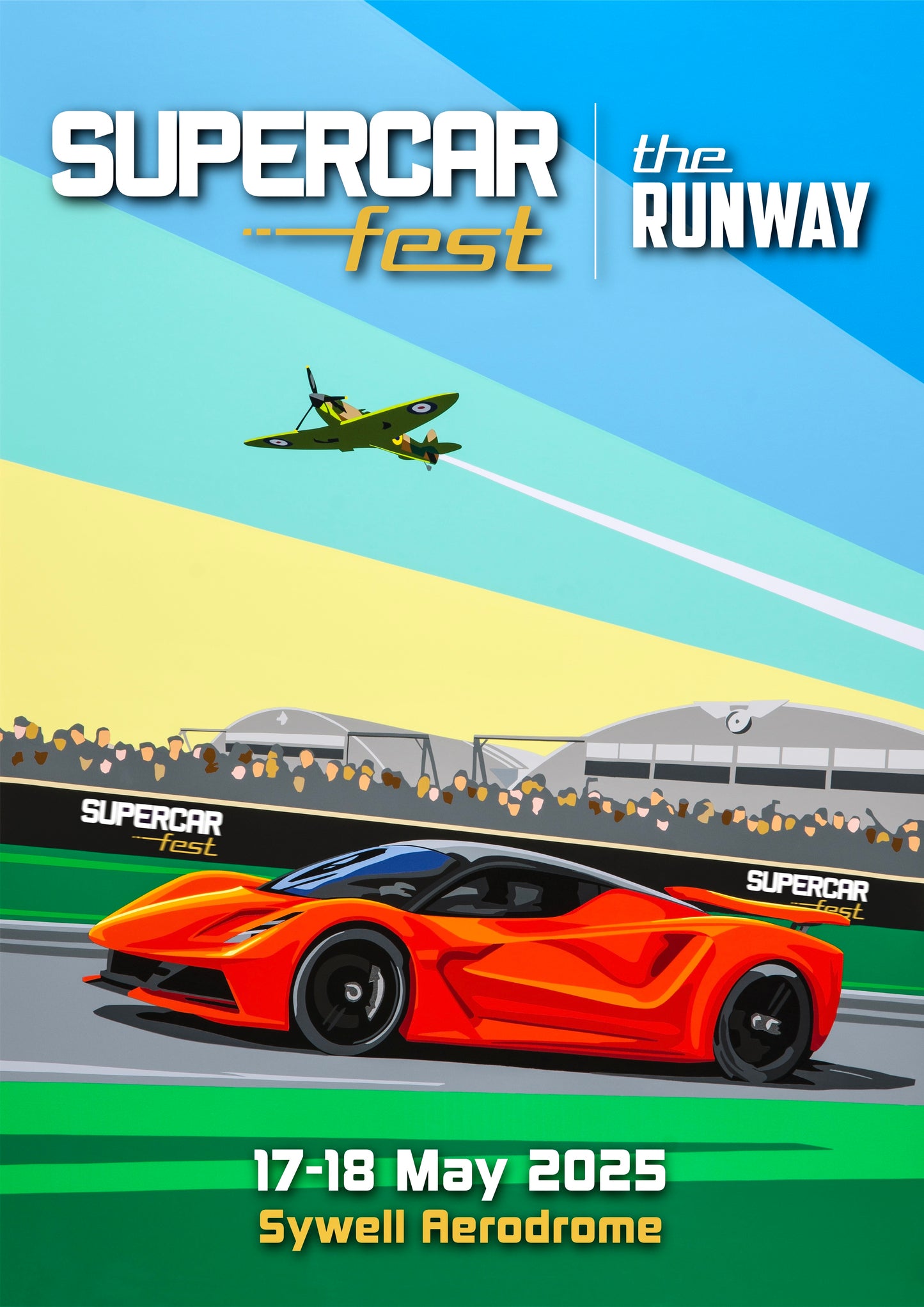 Supercar Fest 2025 Runway Poster