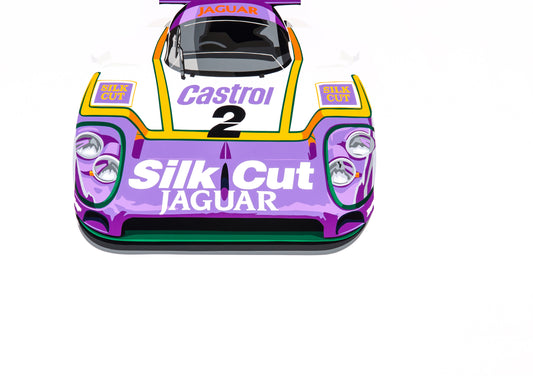 Silk Cut on White (Jaguar XJR-9)