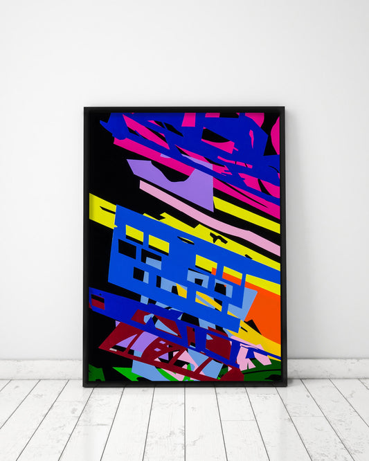 ABCD 1 Abstract Art. Fine Art Print.