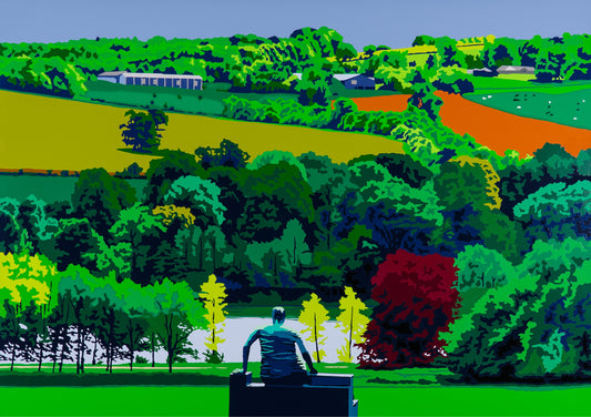 Yorkshire Sculpture Park. Fine art Giclée Ltd Ed print. Yorkshire Landscape.