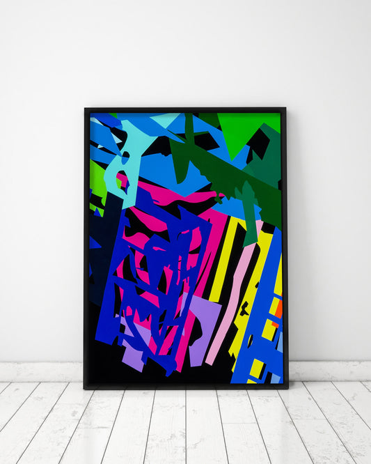 ABCD 2 Abstract Art. Fine Art Print.