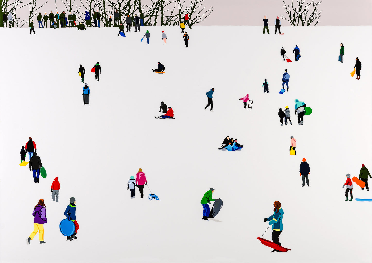 3. Sledge People. Fine Art Giclee Ltd Ed Print.