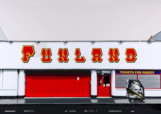 Funland Amusement. Fine art Giclée Ltd Ed print.