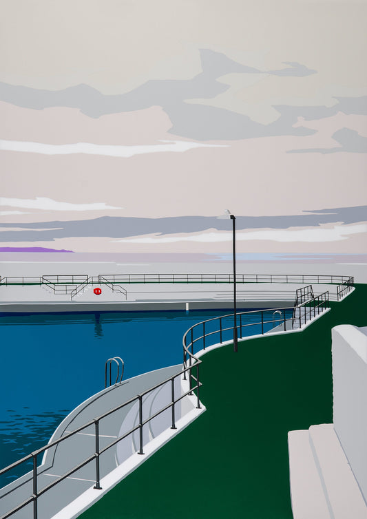 Jubilee Pool, Penzance. Fine art Giclée Ltd Ed print.